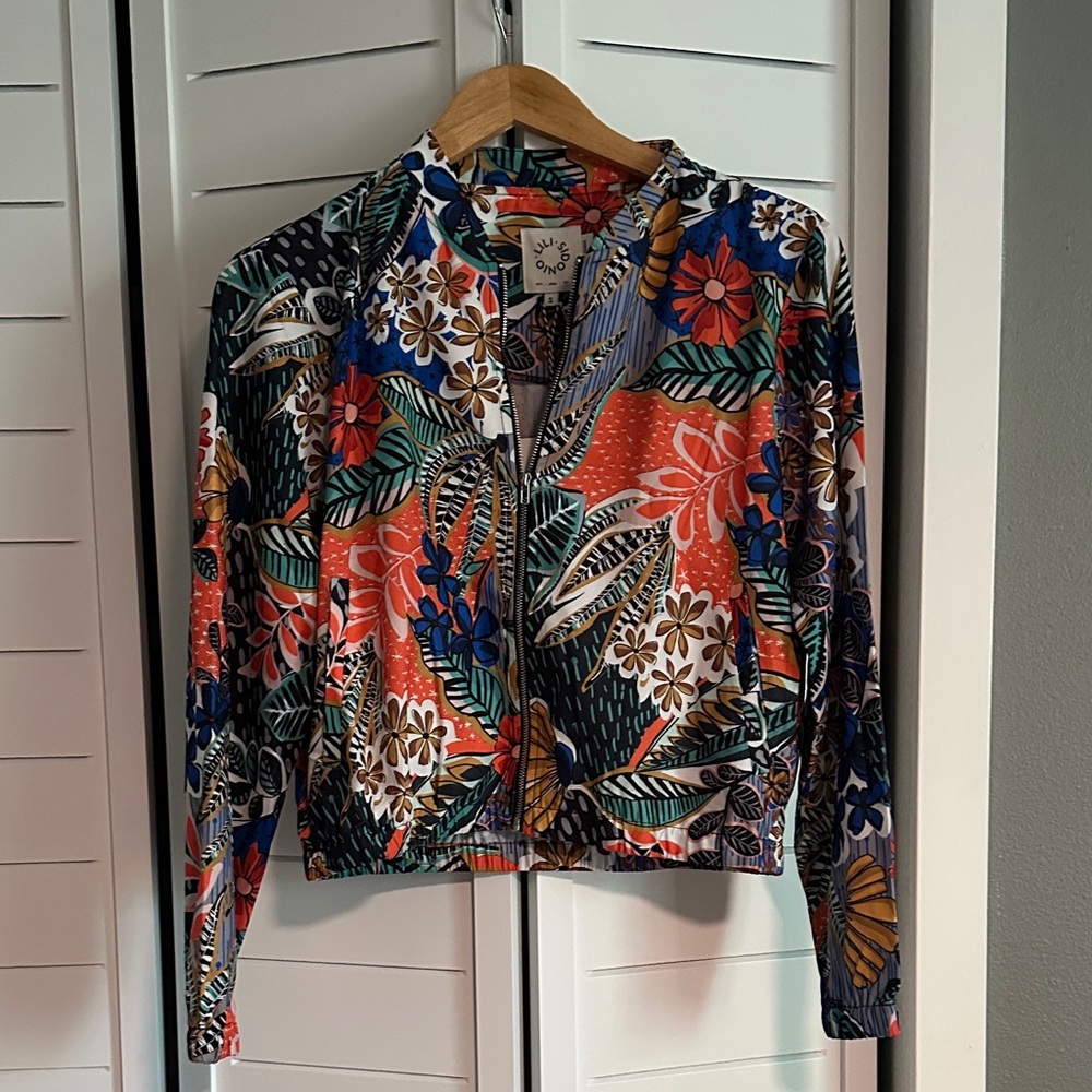 Vibrant Floral Bomber Jacket